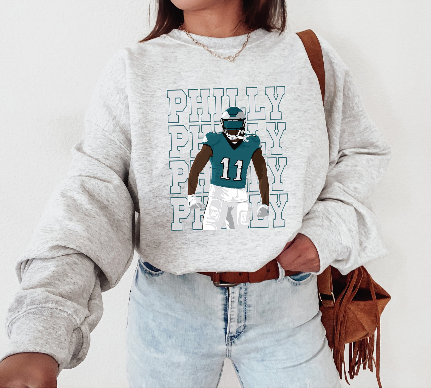 Philadelphia Eagles AJ Brown Crewneck