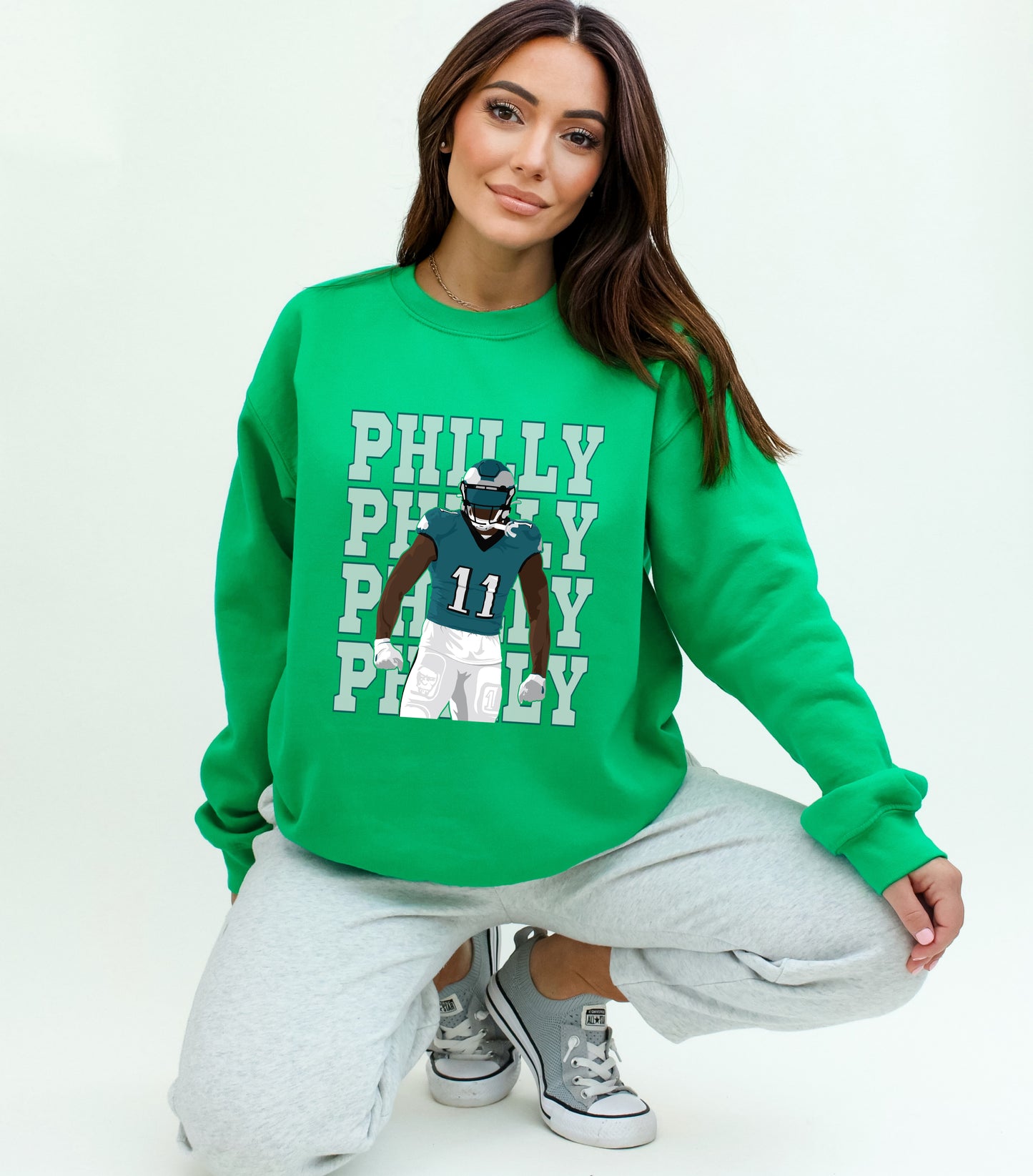 Philadelphia Eagles AJ Brown Crewneck