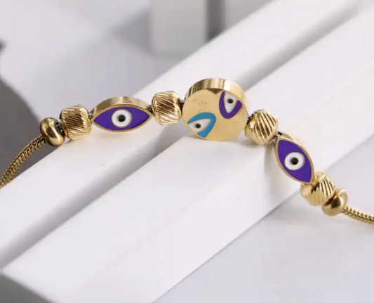 Evil Eye Rope Clasp Bracelet