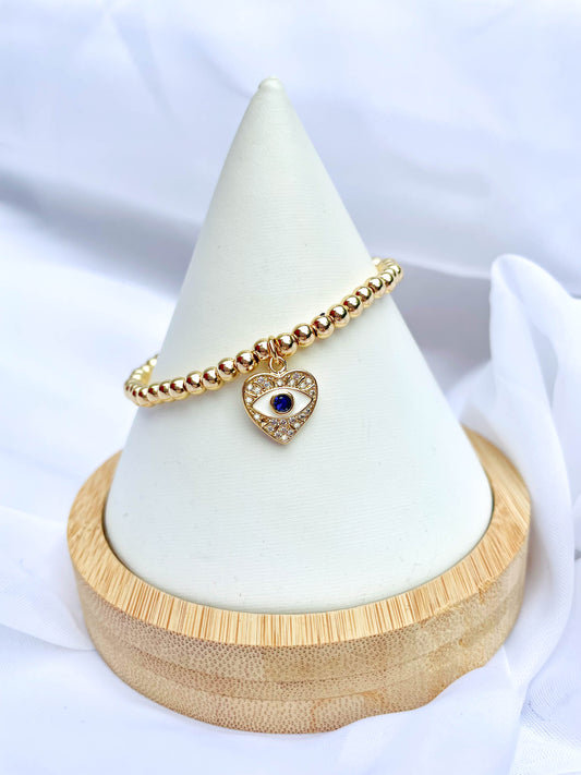Evil Eye Mini Charm Bracelet