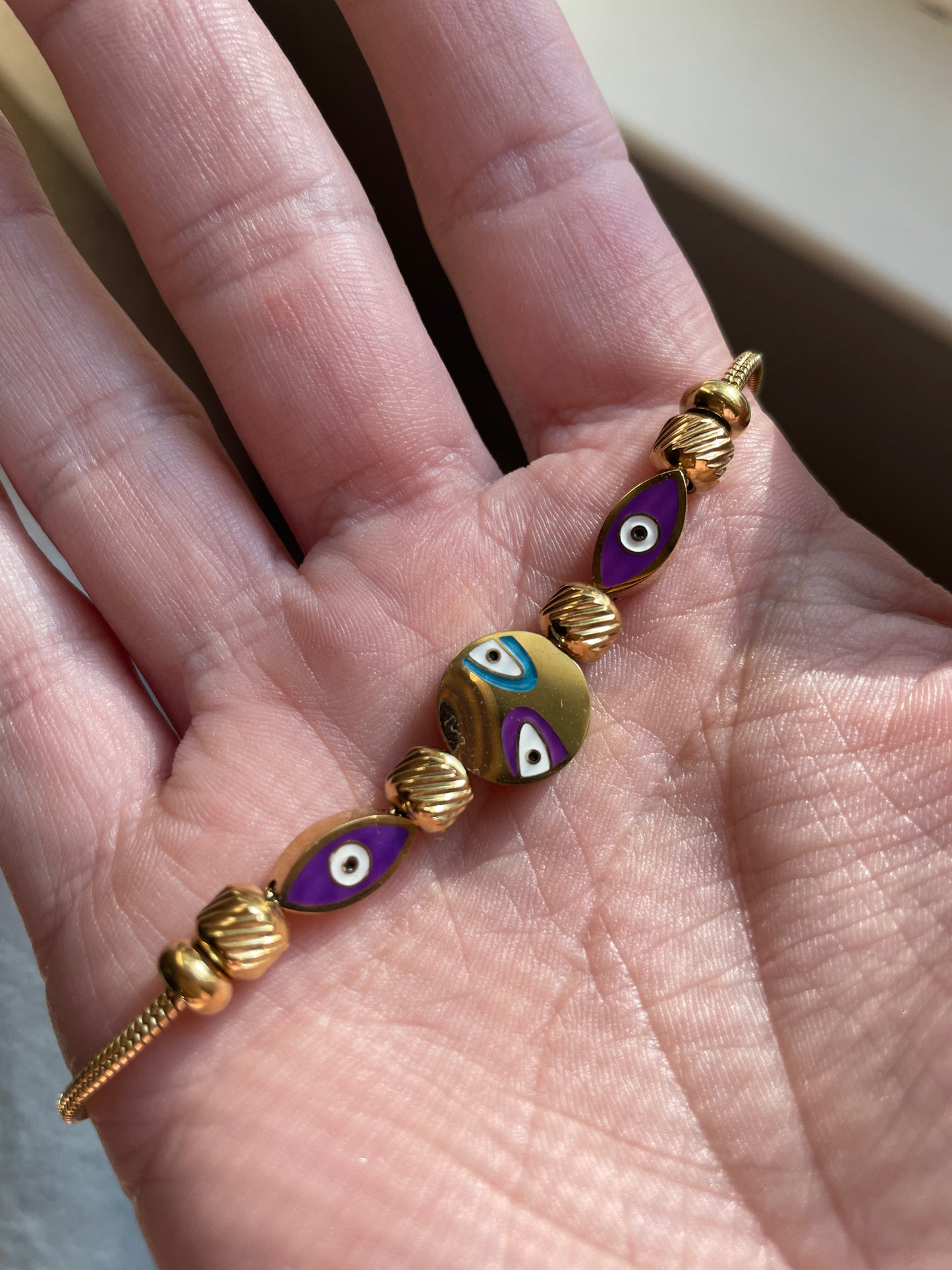 Evil Eye Rope Clasp Bracelet