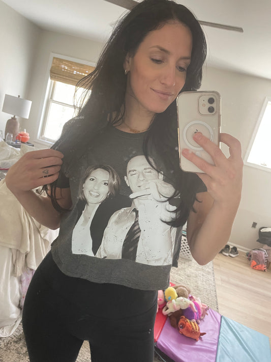 Law and Order SVU sweatshirt / Special Victims Unit  / Benson and Stabler middle finger