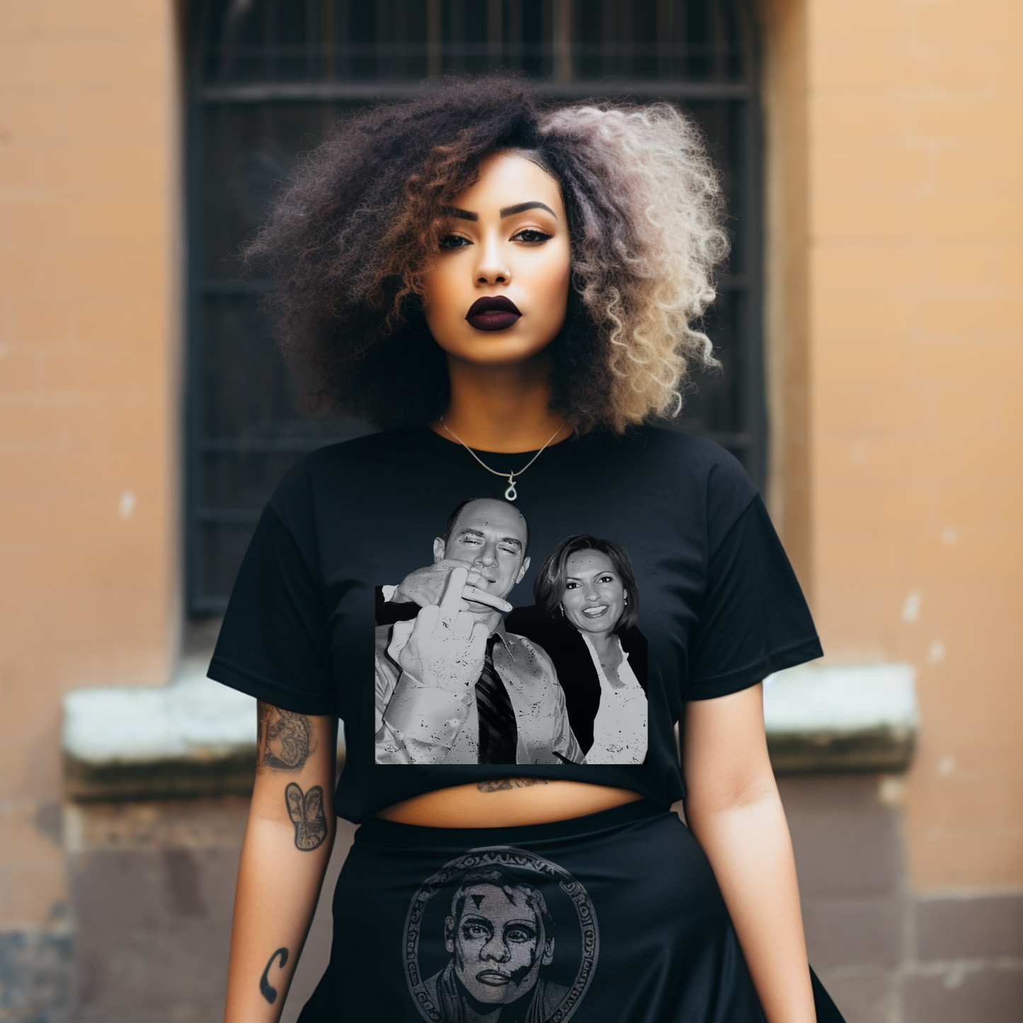 Law and Order SVU sweatshirt / Special Victims Unit  / Benson and Stabler middle finger