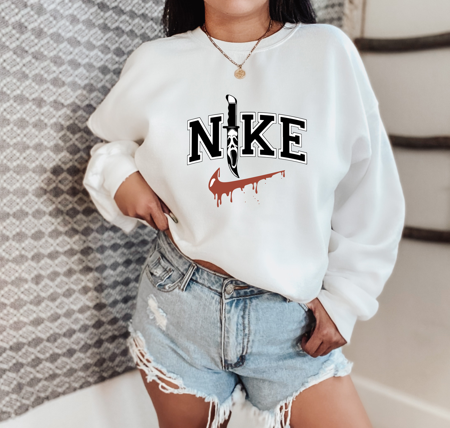 Ghostface Nike Drip Swoosh