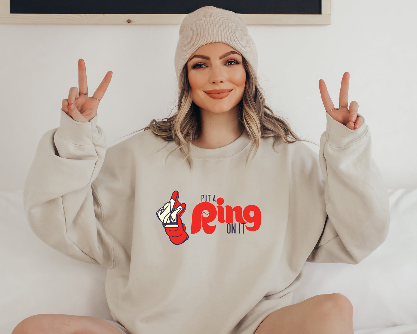 Philadelphia Phillies Put a Ring on It / Nick Castellanos Womens Crewneck