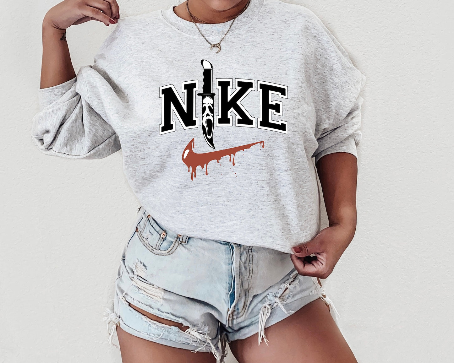 Ghostface Nike Drip Swoosh