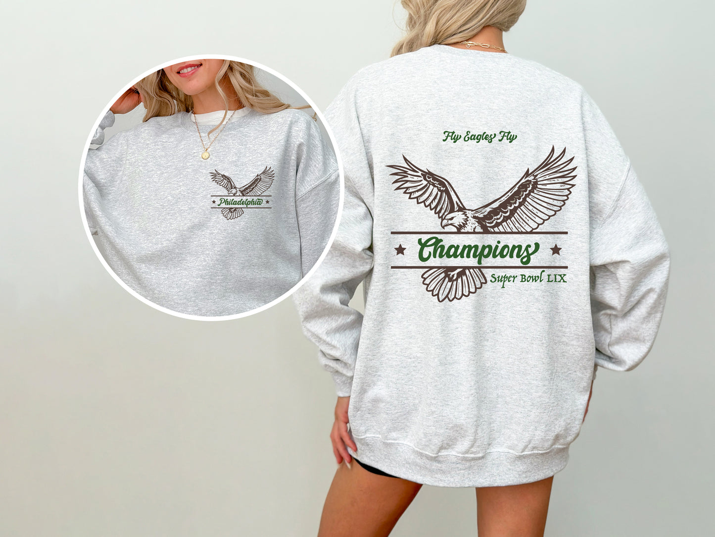 Philadelphia Eagles Vintage Superbowl Champions Crewneck