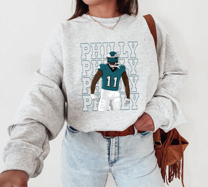 Philadelphia Eagles AJ Brown Crewneck