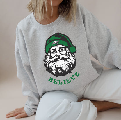 Philadelphia Eagles Santa Believe Sweatshirt