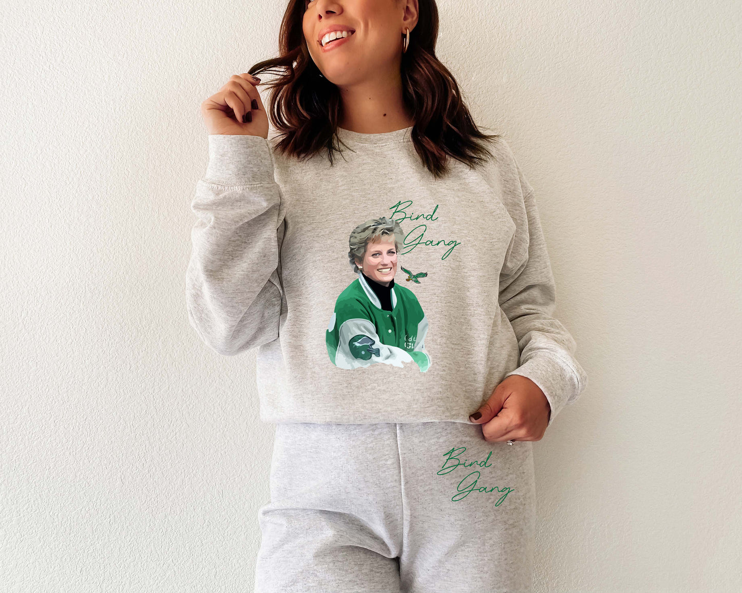 Philadelphia Eagles Princess Diana Womens Sweatsuit / Tracksuit