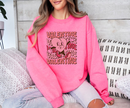 Valentine's Day Sweatshirt /  Valentines Day Heart design sweatshirt crewneck