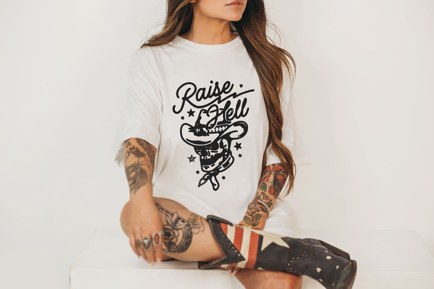 Biker Babe Motorcycle Shirt Raise Hell