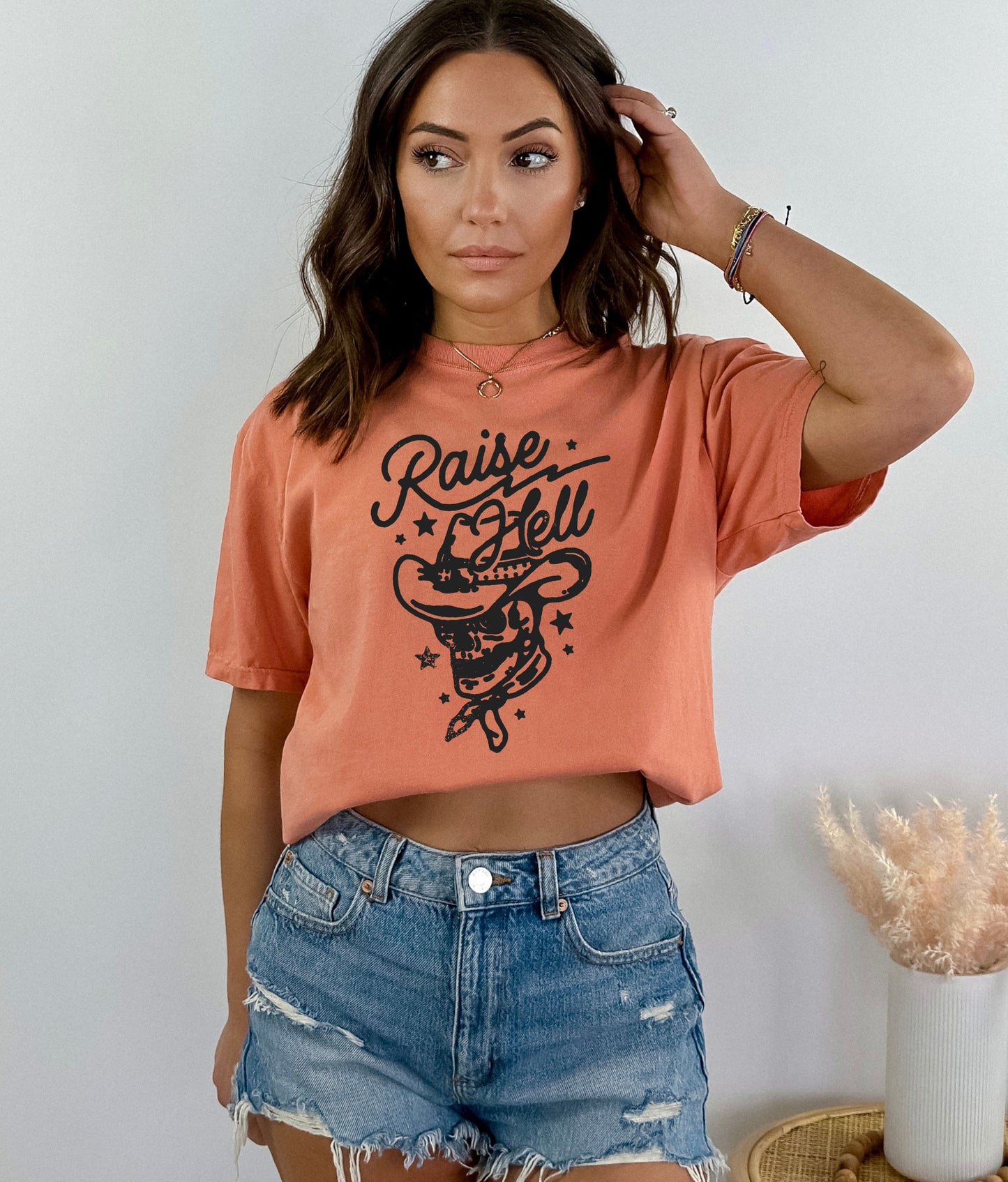 Biker Babe Motorcycle Shirt Raise Hell
