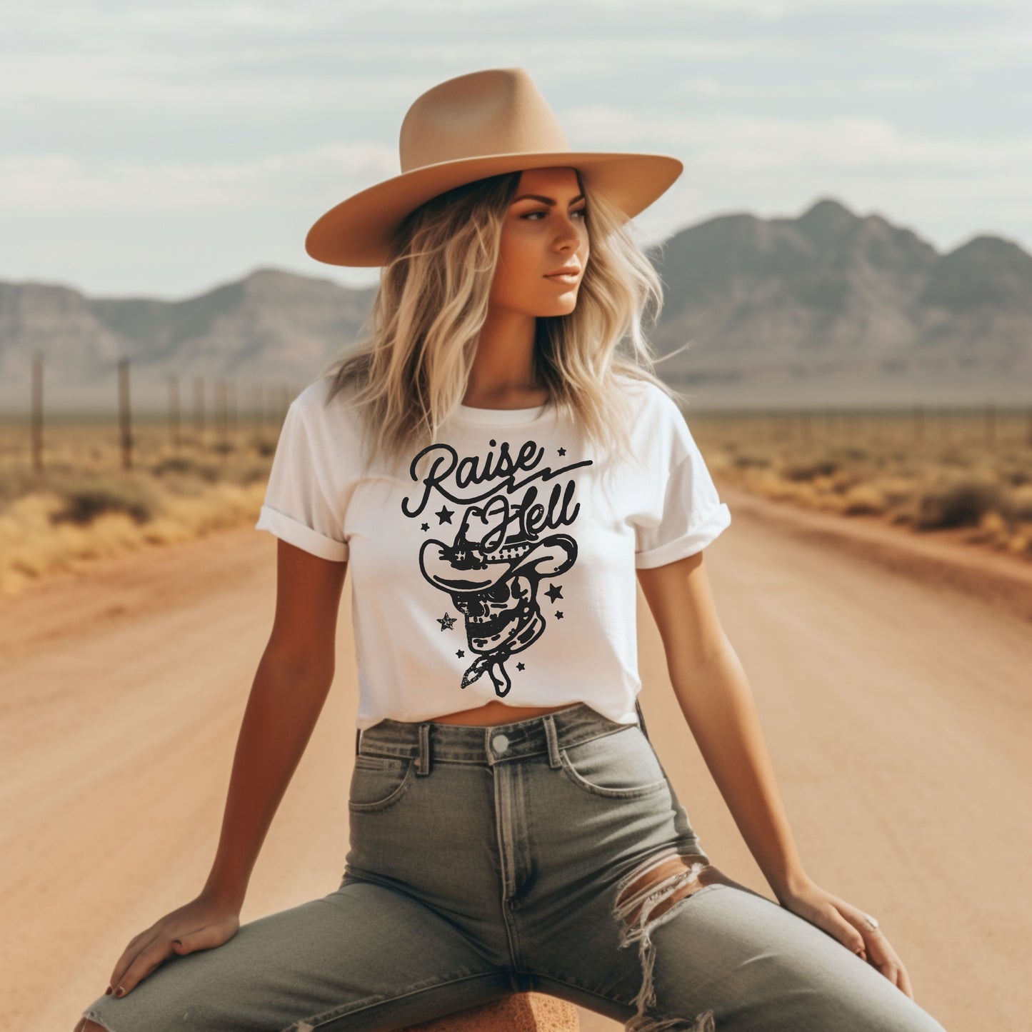 Biker Babe Motorcycle Shirt Raise Hell