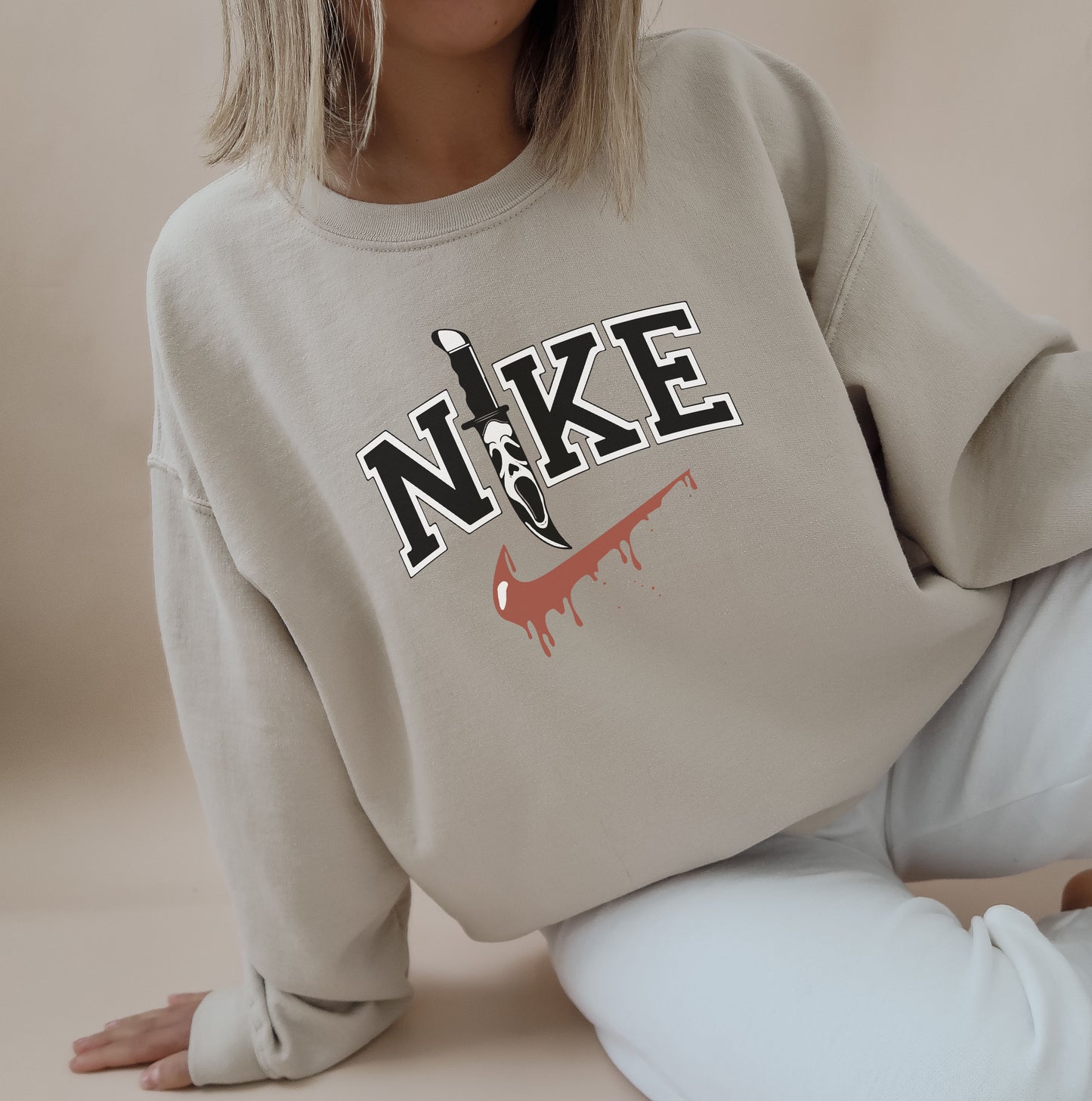 Ghostface Nike Drip Swoosh