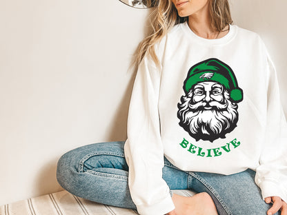 Philadelphia Eagles Santa Believe Sweatshirt